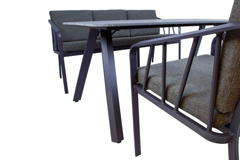 Kahla Hagesett Grå - Hagemøbler - Hagegruppe - Spisegrupper hage