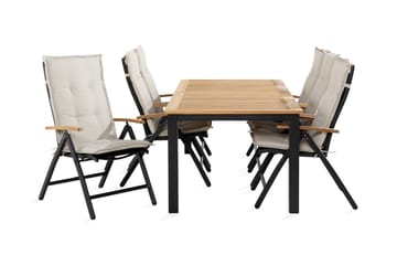 Las Vegas Spisegruppe 152-210x90 + 6 Stoler m Pute