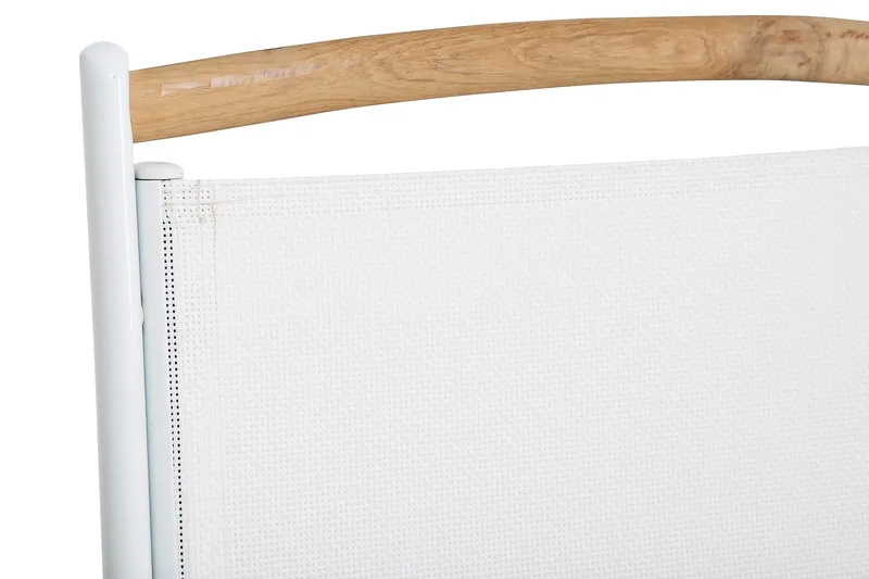 Las Vegas Spisegruppe 220-280+6 Posisjonsstoler Lyx - Hvit/Teak - Hagemøbler - Hagegruppe - Spisegrupper hage