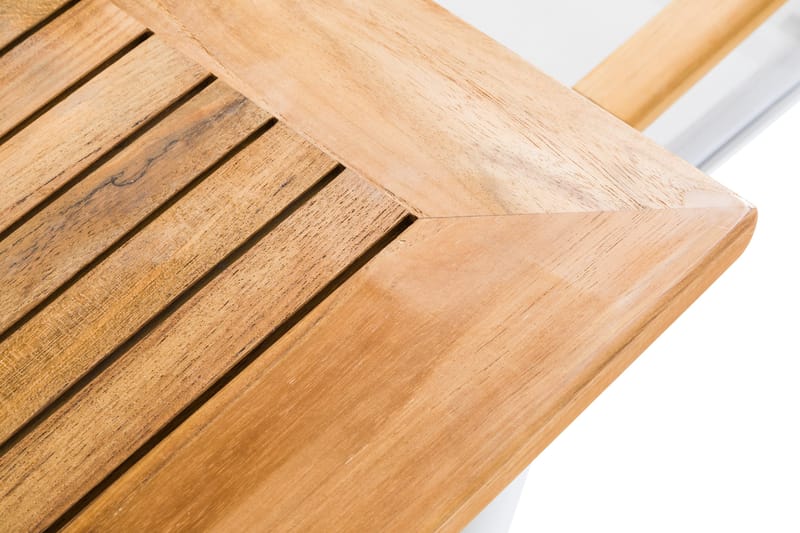 Las Vegas Spisegruppe 220-280x100+8 Las Vegas Lyx Stol Pute - Hvit/Teak/Svart - Hagemøbler - Hagegruppe - Spisegrupper hage