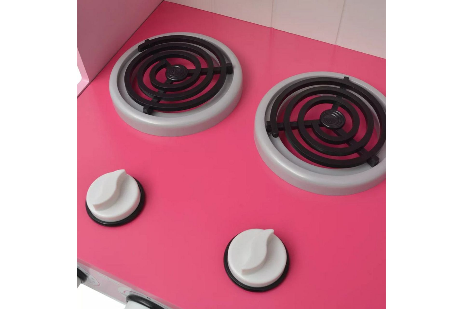Lekekjøkken tre 82x30x100 cm rosa og hvit - Hagemøbler - Hagegruppe - Spisegrupper hage