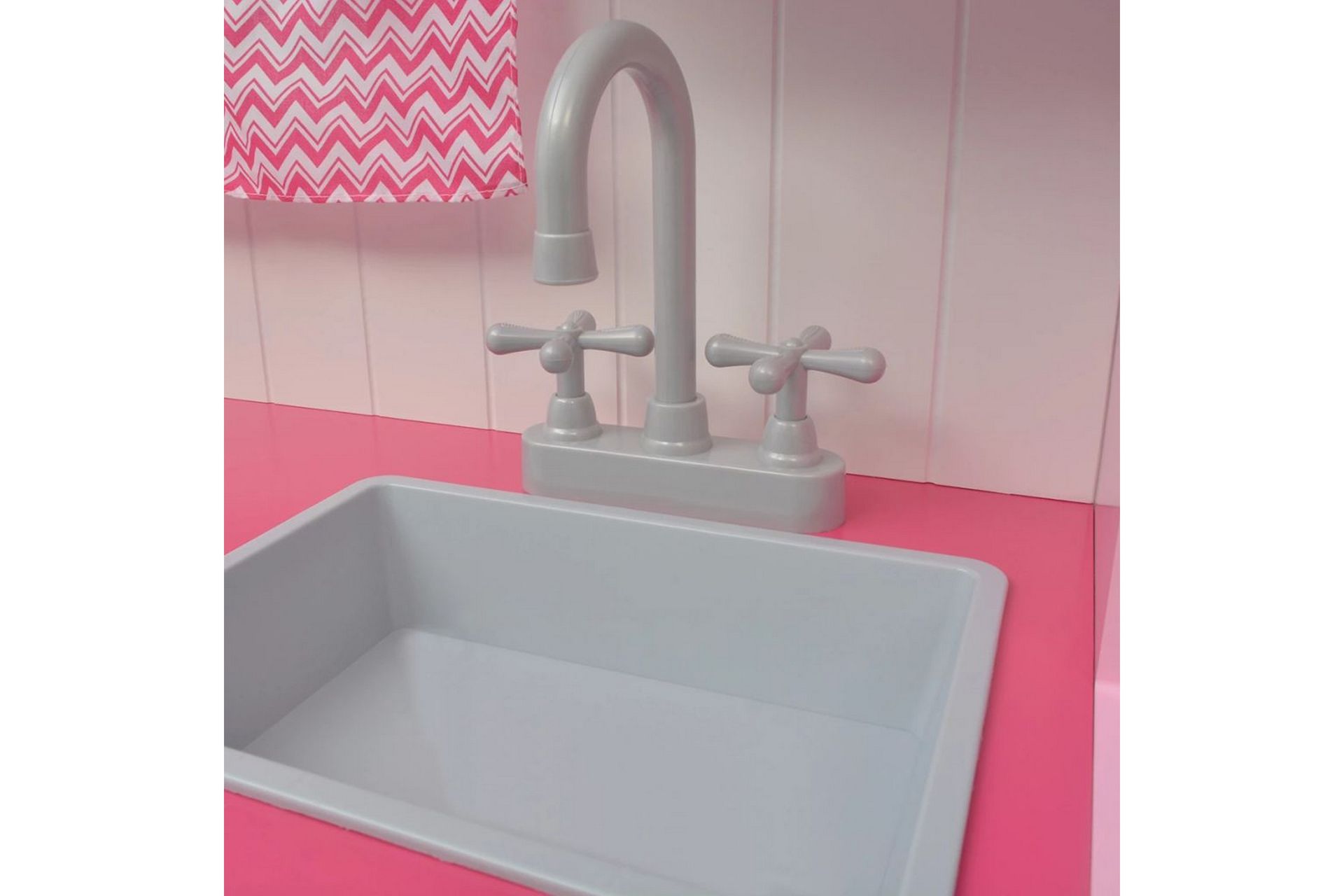 Lekekjøkken tre 82x30x100 cm rosa og hvit - Hagemøbler - Hagegruppe - Spisegrupper hage