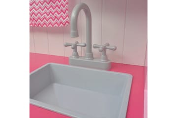Lekekjøkken tre 82x30x100 cm rosa og hvit - Hagemøbler - Hagegruppe - Spisegrupper hage