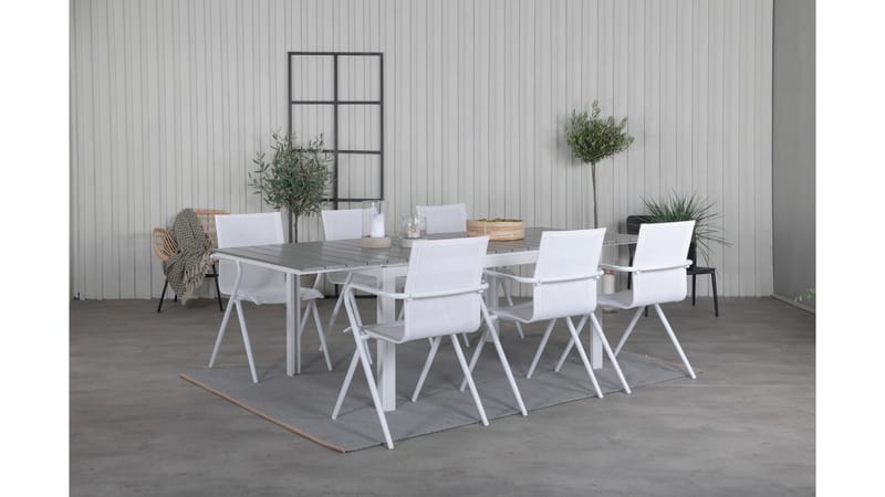 Levels Forlengbar Spisegruppe 160-240cm + 6 Alina Stoler, Svart