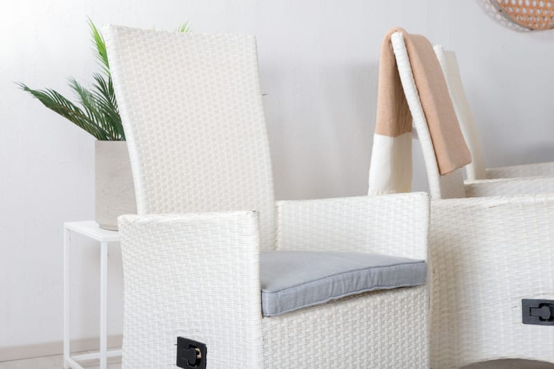 Levels Forlengbar Spisegruppe 160-240cm + 8 Padova Stoler - Grå - Hagemøbler - Hagegruppe - Spisegrupper hage