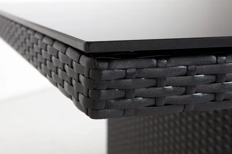 Majestic Spisegruppe 210+6 Thor Lyx Stoler - Svart - Hagemøbler - Hagegruppe - Spisegrupper hage