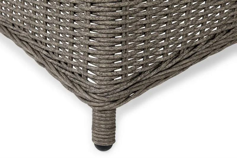 Marcus Spisegruppe 140 Rund + 4 Lenestoler m Pute - Grå - Hagemøbler - Hagegruppe - Spisegrupper hage