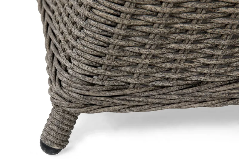 Marcus Spisegruppe 140 Rund + 4 Light Lenestoler m Pute - Grå - Hagemøbler - Hagegruppe - Spisegrupper hage