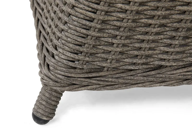 Marcus Spisegruppe 140 Rund + 6 Light Lenestoler m Pute - Grå - Hagemøbler - Hagegruppe - Spisegrupper hage