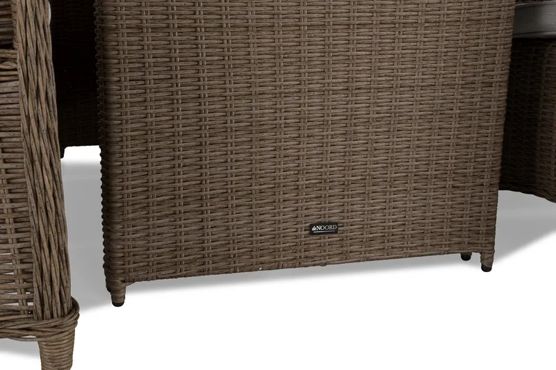 Marcus Spisegruppe 200 + 6 Lenestoler m Pute - Natur - Hagemøbler - Hagegruppe - Spisegrupper hage