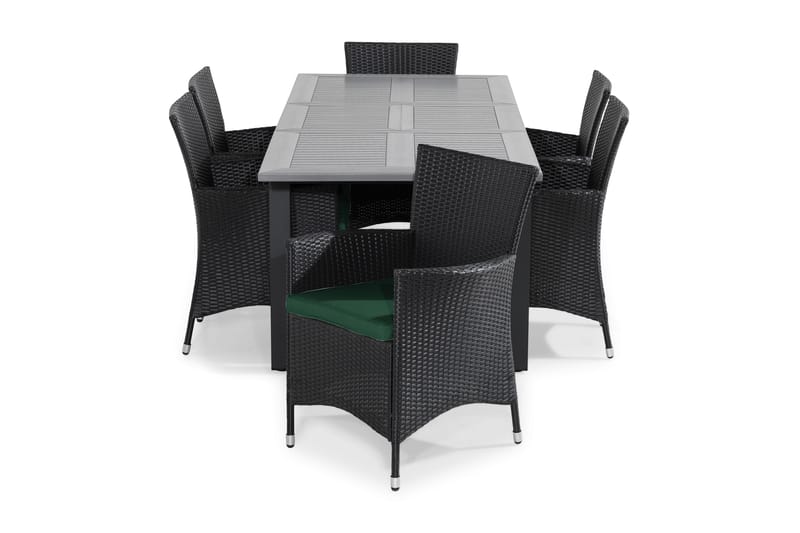 Monaco Forlengningsbart Spisebord 152x90 cm Thor Lenestol - Hagemøbler - Hagegruppe - Spisegrupper hage