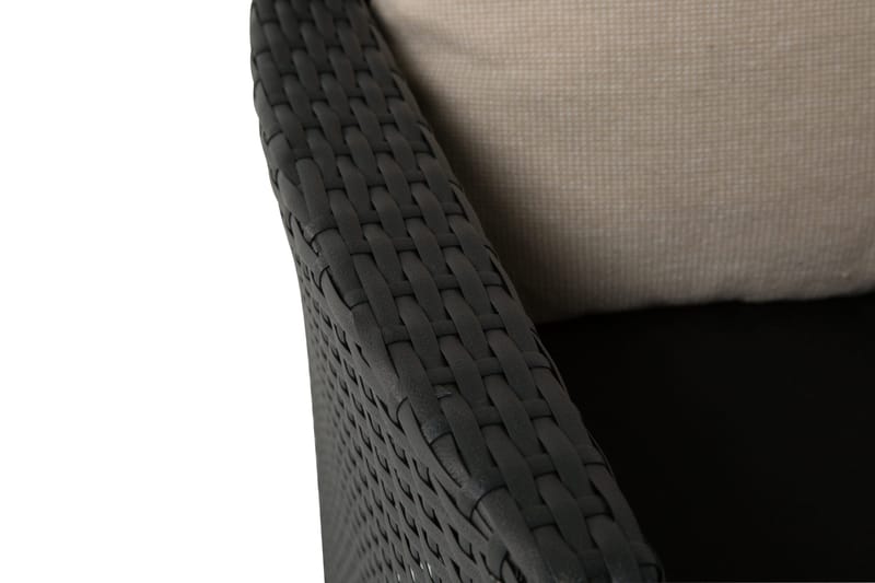 Monaco Spisegruppe 152-210+4 Thor Lyx Stoler - Svart - Hagemøbler - Hagegruppe - Spisegrupper hage