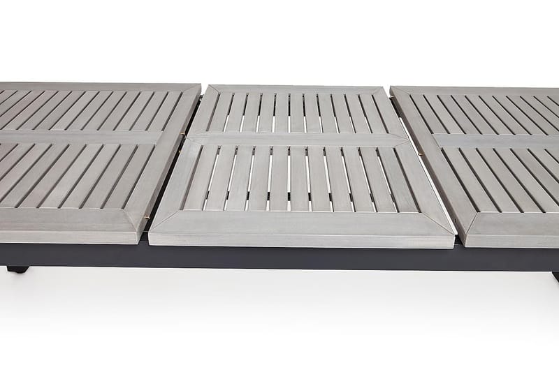 Monaco Spisegruppe 152-210+4 Posisjonsstoler Lyx - Svart - Hagemøbler - Hagegruppe - Spisegrupper hage