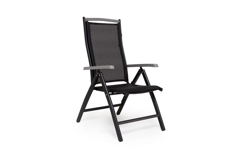 Monaco Spisegruppe 152-210+4 Posisjonsstoler Lyx - Svart - Hagemøbler - Hagegruppe - Spisegrupper hage