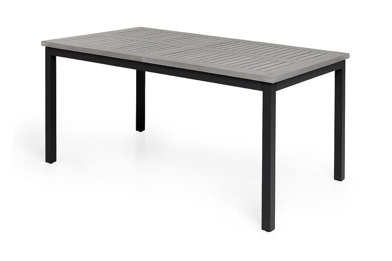 Monaco Spisegruppe 152-210+6 Jenny Regulerbare Stoler - Svart/Grå - Hagemøbler - Hagegruppe - Spisegrupper hage