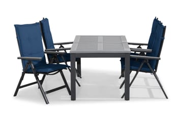 Monaco Spisegruppe 152-210x90 + 4 Monaco Light Stol m Pute