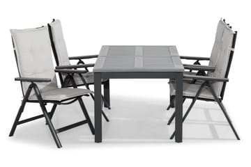 Monaco Spisegruppe 152-210x90 + 4 Monaco Light Stol m Pute