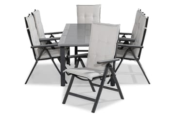Monaco Spisegruppe 152-210x90 + 6 Monaco Light Stol m Pute