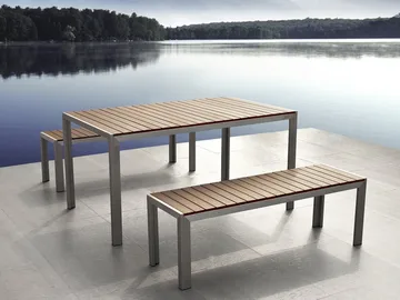 Nardo Spisegruppe - Tre / Natur - Hagemøbler - Hagegruppe - Spisegrupper hage