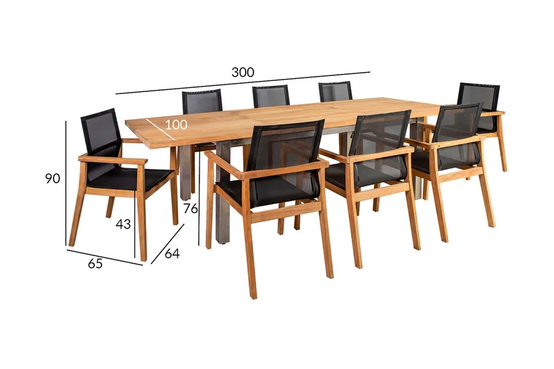 Nautica Spisegruppe - Hagemøbler - Hagegruppe - Spisegrupper hage
