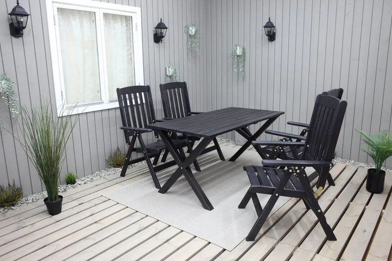 Oliver Spisegruppe - Mocca - Hagemøbler - Hagegruppe - Spisegrupper hage