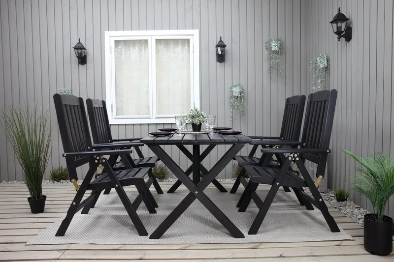 Oliver Spisegruppe - Mocca - Hagemøbler - Hagegruppe - Spisegrupper hage