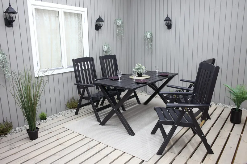 Oliver Spisegruppe - Mocca - Hagemøbler - Hagegruppe - Spisegrupper hage