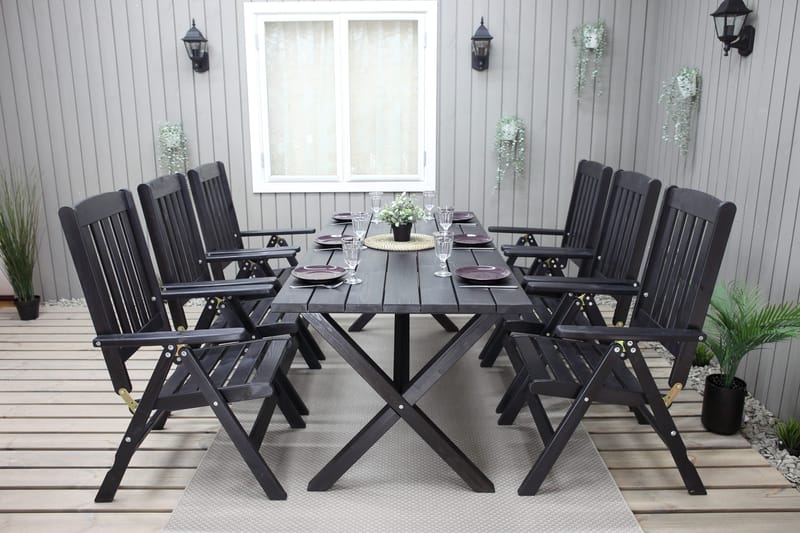 Oliver Spisegruppe - Mocca - Hagemøbler - Hagegruppe - Spisegrupper hage