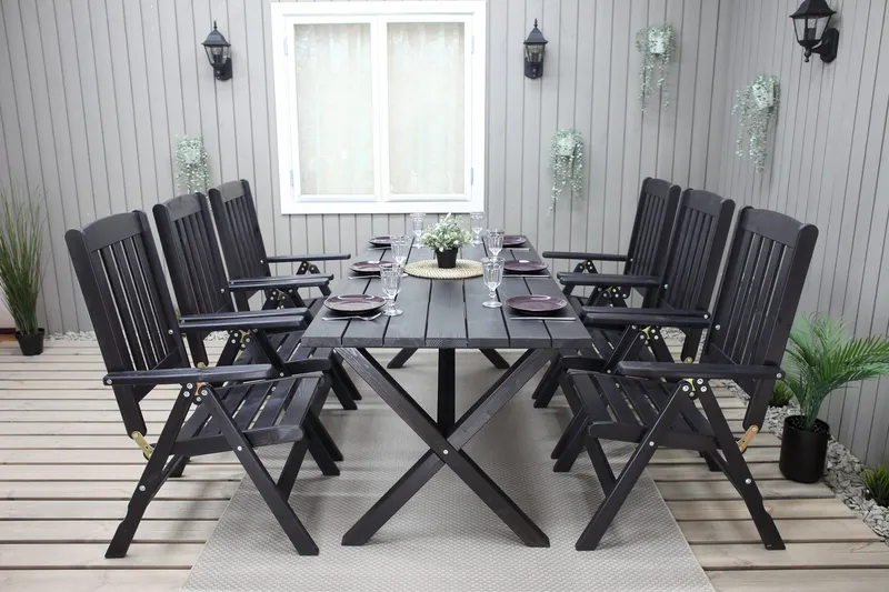 Oliver Spisegruppe - Mocca - Hagemøbler - Hagegruppe - Spisegrupper hage