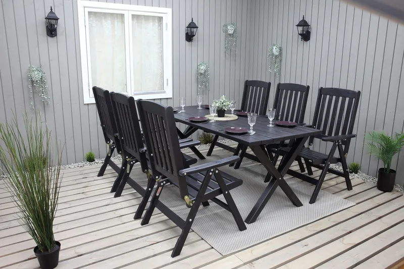 Oliver Spisegruppe - Mocca - Hagemøbler - Hagegruppe - Spisegrupper hage