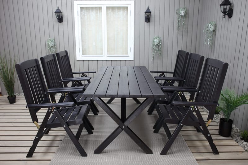 Oliver Spisegruppe - Mocca - Hagemøbler - Hagegruppe - Spisegrupper hage