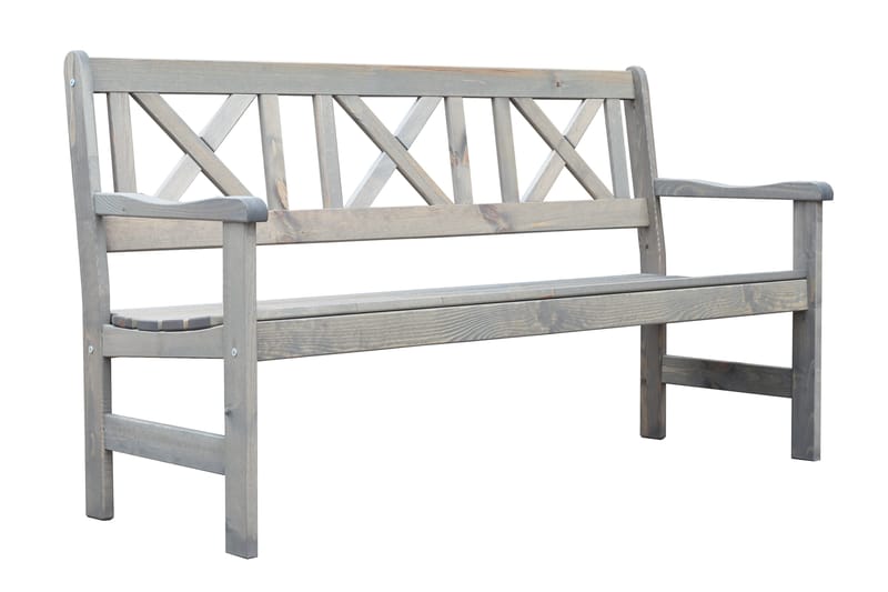 Olivo Spisegruppe + 2 Stoler + Benk - Grå - Hagemøbler - Hagegruppe - Spisegrupper hage