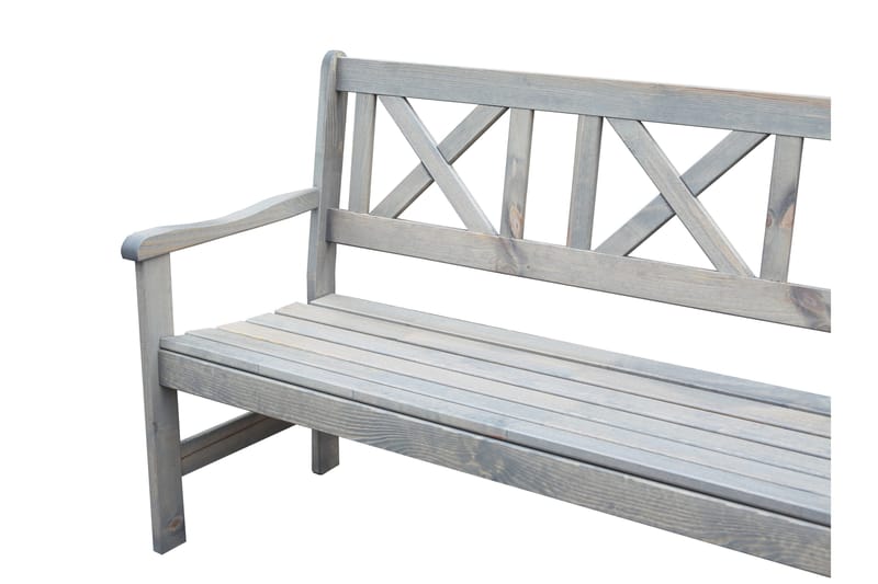 Olivo Spisegruppe + 2 Stoler + Benk - Grå - Hagemøbler - Hagegruppe - Spisegrupper hage