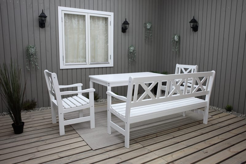 Olivo Spisegruppe - Hvit - Hagemøbler - Hagegruppe - Spisegrupper hage