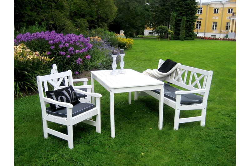 Olivo Spisegruppe - Hvit - Hagemøbler - Hagegruppe - Spisegrupper hage