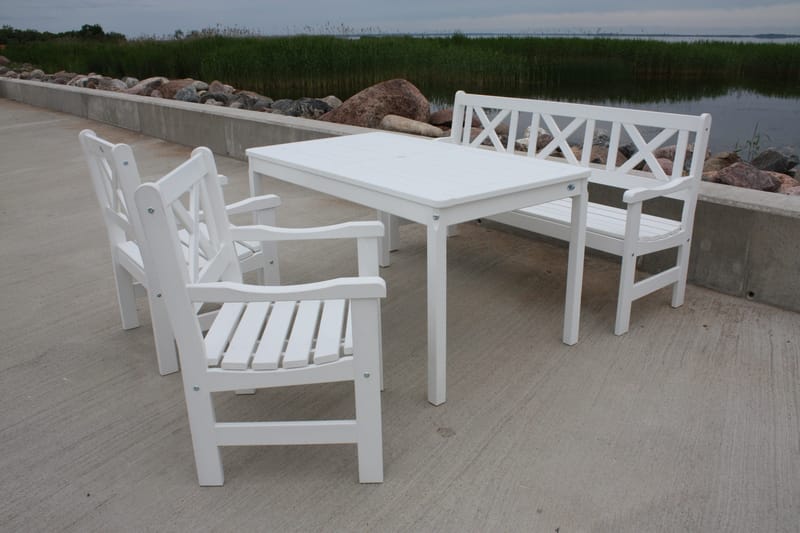 Olivo Spisegruppe - Hvit - Hagemøbler - Hagegruppe - Spisegrupper hage