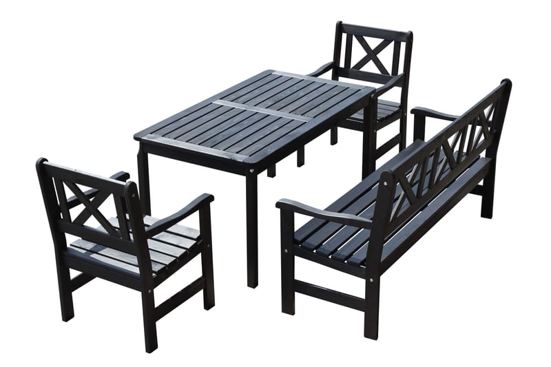 Olivo Spisegruppe - Kaffesvart - Hagemøbler - Hagegruppe - Spisegrupper hage