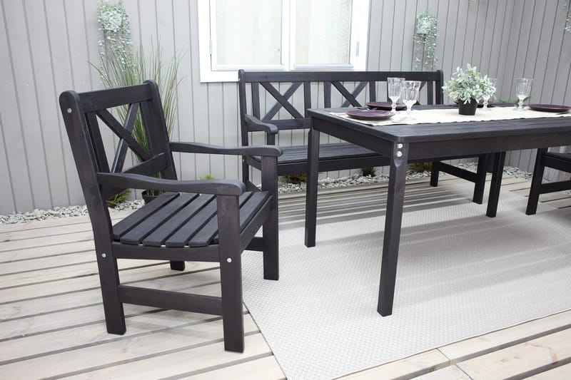 Olivo Spisegruppe - Kaffesvart - Hagemøbler - Hagegruppe - Spisegrupper hage
