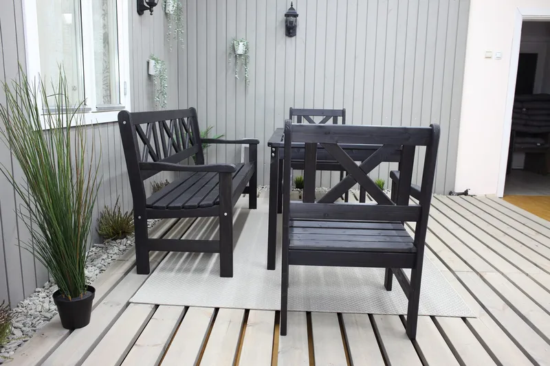 Olivo Spisegruppe - Kaffesvart - Hagemøbler - Hagegruppe - Spisegrupper hage