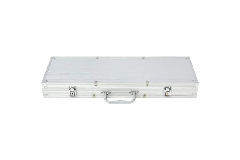 Pokersett med 500 laser-sjetonger aluminium - Hagemøbler - Hagegruppe - Spisegrupper hage