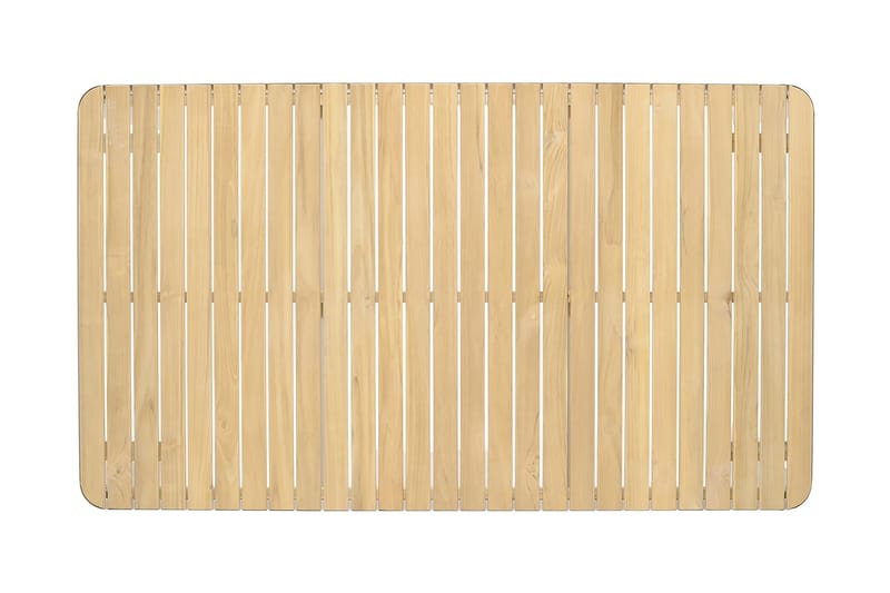 Portals Spisegruppe 161 cm + 4 Karmstoler - Hvit / Tre - Hagemøbler - Hagegruppe - Spisegrupper hage