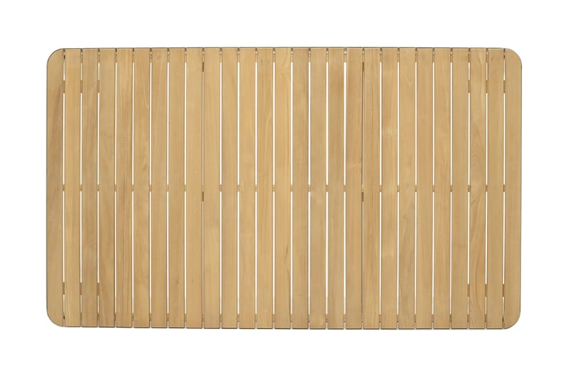 Portals Spisegruppe 209 cm + 5 Karmstoler + Benk - Hvit / Tre - Hagemøbler - Hagegruppe - Spisegrupper hage
