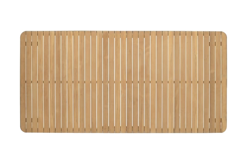 Portals Spisegruppe 209 cm + 5 Karmstoler + Benk - Hvit / Tre - Hagemøbler - Hagegruppe - Spisegrupper hage