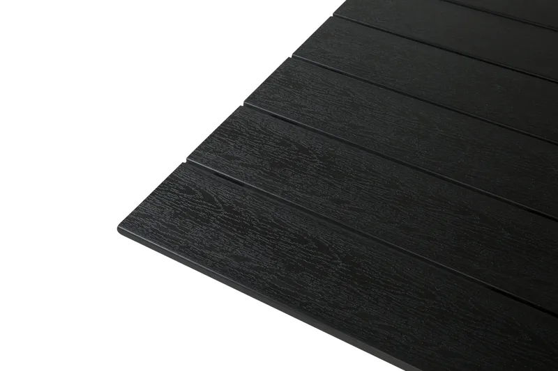 Portland Spisegruppe 152-210x90 + 4 Thor Lyx Stol - Svart - Hagemøbler - Hagegruppe - Spisegrupper hage