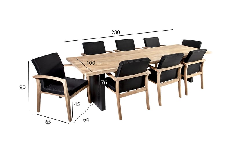 Royal Hagesett - Hagemøbler - Hagegruppe - Spisegrupper hage