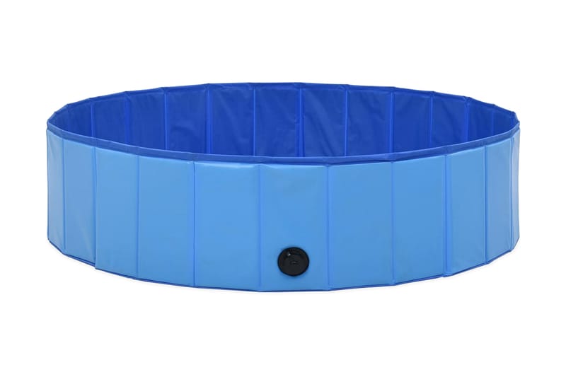 Sammenleggbart hundebasseng blå 120x30 cm PVC - Hagemøbler - Hagegruppe - Spisegrupper hage