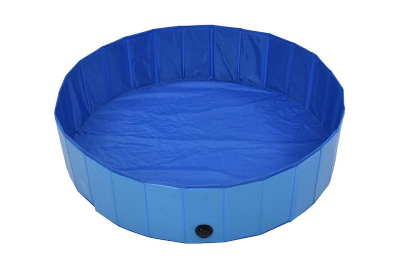 Sammenleggbart hundebasseng blå 120x30 cm PVC - Hagemøbler - Hagegruppe - Spisegrupper hage