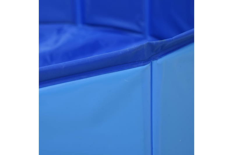 Sammenleggbart hundebasseng blå 120x30 cm PVC - Hagemøbler - Hagegruppe - Spisegrupper hage