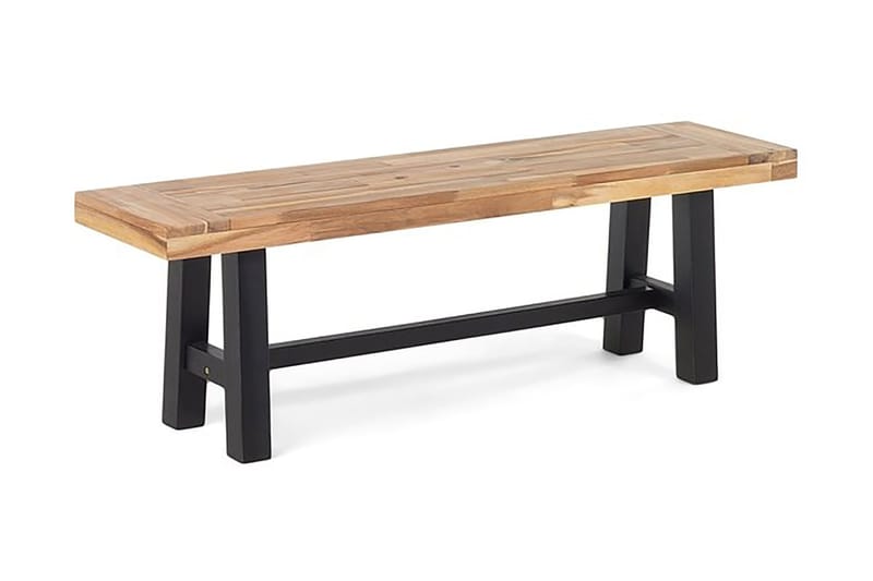 Scania Hagebord + 2 Benker 80 cm - Svart - Hagemøbler - Hagegruppe - Spisegrupper hage