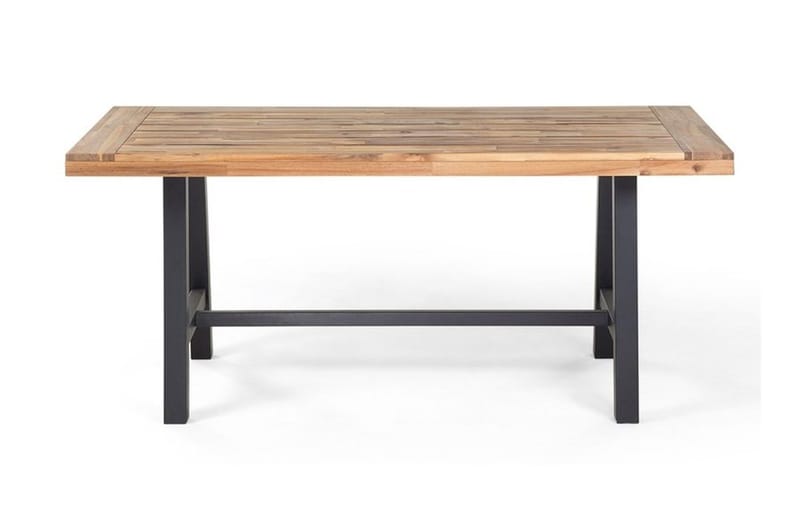 Scania Hagebord + 2 Benker 80 cm - Svart - Hagemøbler - Hagegruppe - Spisegrupper hage